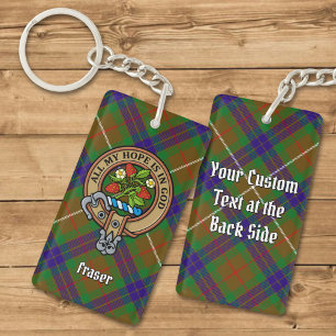 Clan Fraser Crest Acrylische Sleutelhanger