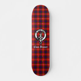 Clan Fraser Crest Badge en Tartan Persoonlijk Skateboard