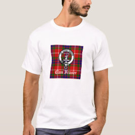 Clan Fraser Crest Badge en Tartan T-shirt