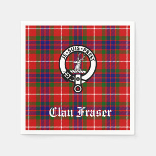 Clan Fraser Crest Badge Servet
