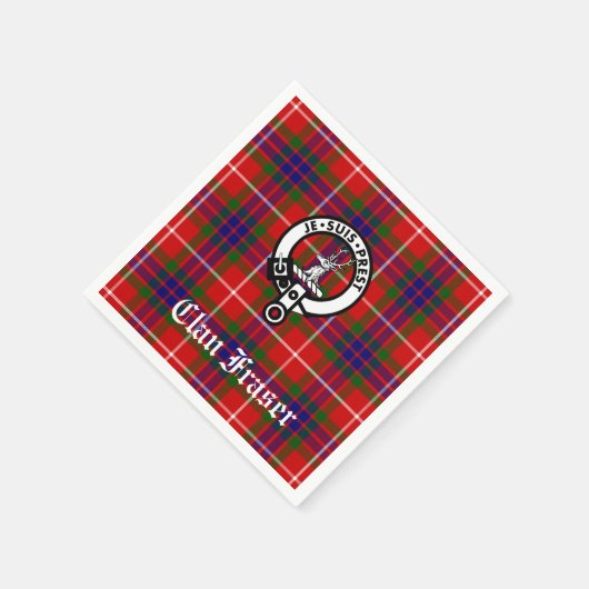 Clan Fraser Crest Badge  Servet (Hoek)
