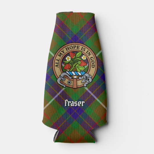 Clan Fraser Crest Bottle Cooler (Voorkant)