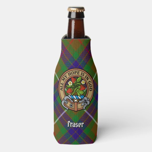 Clan Fraser Crest Bottle Cooler (Fles Voorkant)