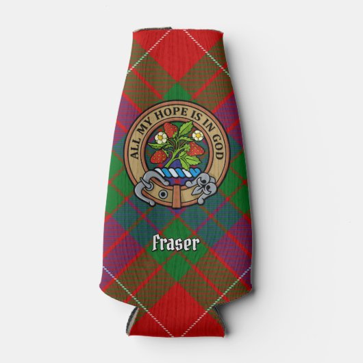 Clan Fraser Crest Bottle Cooler (Voorkant)