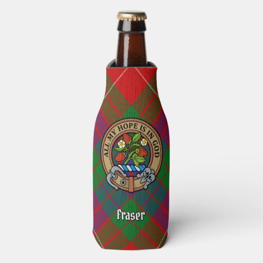 Clan Fraser Crest Bottle Cooler (Fles Voorkant)