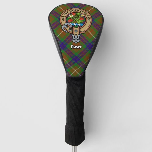 Clan Fraser Crest Golf Head Hoesje Golfheadcover (Voorkant)