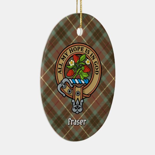 Clan Fraser Crest keramisch Ornament (Rechts)
