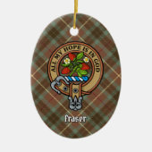 Clan Fraser Crest keramisch Ornament (Voorkant)