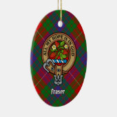 Clan Fraser Crest keramisch Ornament (Rechts)