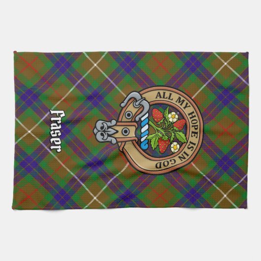Clan Fraser Crest Kitchen Towel Theedoek (Horizontaal)