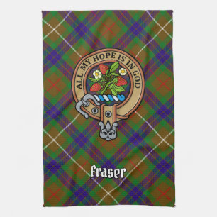 Clan Fraser Crest Kitchen Towel Theedoek