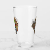 Clan Fraser Crest over de weesde jacht Tartan Glas (Links)