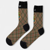 Clan Fraser Crest over de weesde jacht Tartan Sokken (Links)