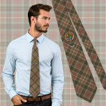 Clan Fraser Crest over de weesde jacht Tartan Stropdas<br><div class="desc">Clan Fraser krest badge omringd door een riem en sluiting over weersgebonden jachttartan achtergrond. Aangepaste tekst.</div>