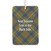 Clan Fraser Crest over jagen Tartan Luchtverfrisser (Achterkant)