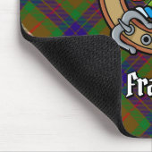 Clan Fraser Crest over jagen Tartan Muismat (Hoek)