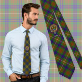 Clan Fraser Crest over jagen Tartan Stropdas