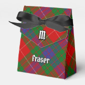 Clan Fraser Crest over Tartan Favor Box Bedankdoosjes (Voorkant Zijde)