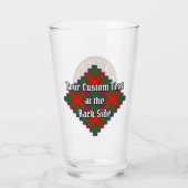Clan Fraser Crest over Tartan Glas (Achterkant)