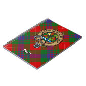 Clan Fraser Crest over Tartan Notitieboek (Linkerzijde)