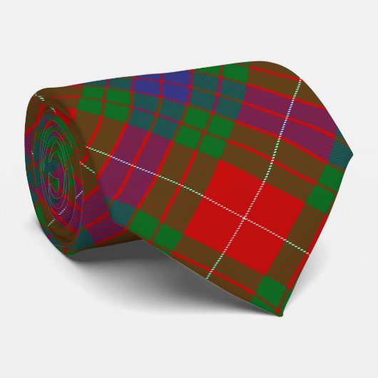 Clan Fraser Crest over Tartan Stropdas (Opgerold)