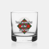 Clan Fraser Crest over Tartan Whisky Glas (Achterkant)