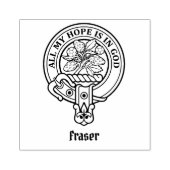 Clan Fraser Crest Rubber Stamp Rubberstempel (Afrduk)