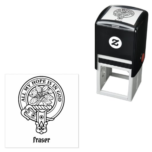 Clan Fraser Crest Self-Inking Stamp Zelfinktende Stempel (In situ)