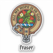 Clan Fraser Crest Sticker (Voorkant)