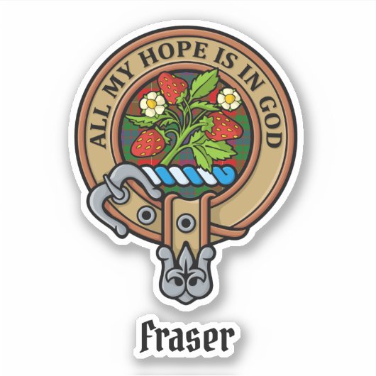 Clan Fraser Crest Sticker (Voorkant)
