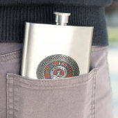 Clan Fraser Crest & Tartan Knot Flask Flacon (Voorbeeld)