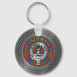 Clan Fraser Crest & Tartan Knot Sleutelhanger