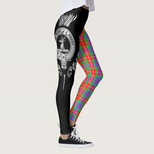 Clan Fraser Crest & Tartan Leggings (Rechts)