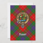 Clan Fraser Crest uitnodiging (Achterkant)