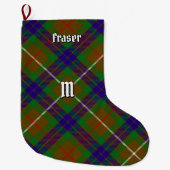 Clan Fraser die met Kerstmis op Tartan jaagt Grote Kerstsok (Voorkant)