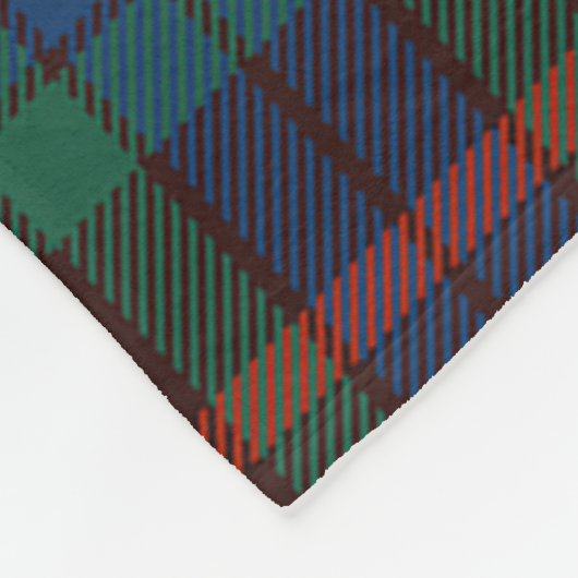 Clan Fraser Hunting Ancient Tartan Pset Fleece Deken (Hoek)