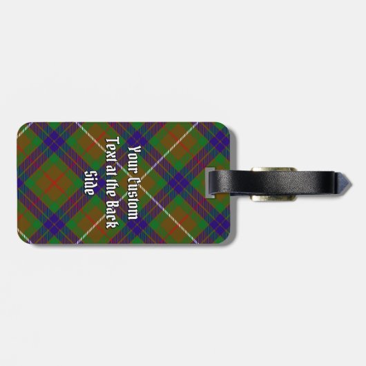 Clan Fraser Hunting Tartan Bagagelabel (Achterkant horizontaal)