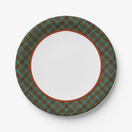 Clan Fraser Hunting Tartan Border Papieren Bordje