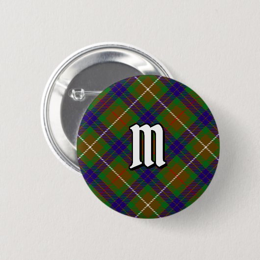 Clan Fraser Hunting Tartan Button (Voorkant /achterkant)