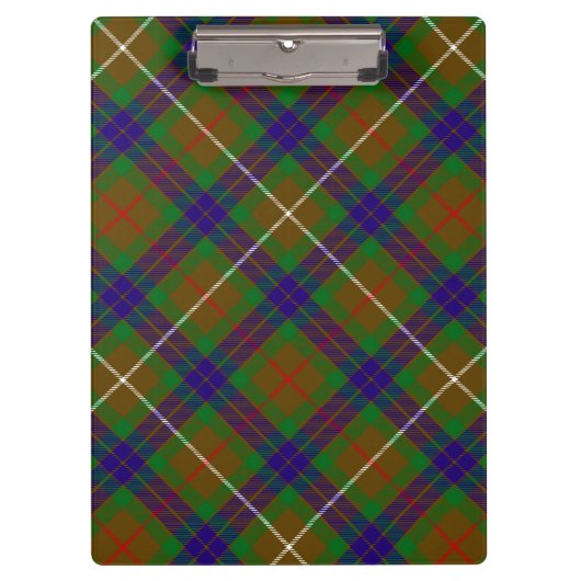 Clan Fraser Hunting Tartan Clipboard Klembord (Voorkant)