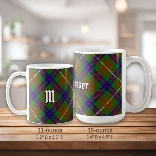 Clan Fraser Hunting Tartan Coffee Mok