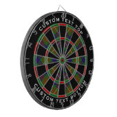 Clan Fraser Hunting Tartan Dart Board Dartbord (Voorkant Links)