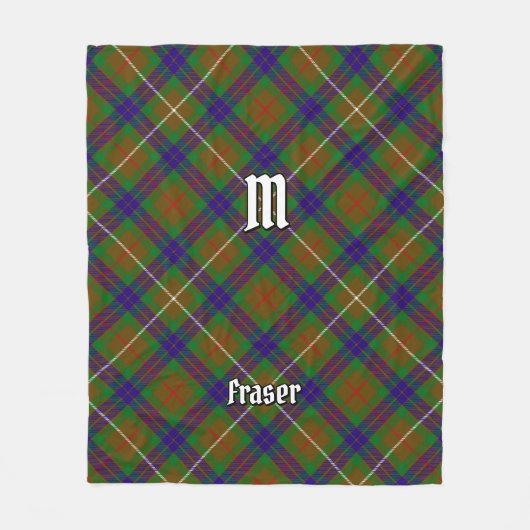 Clan Fraser Hunting Tartan Fleece Blanket Deken (Voorkant)