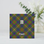 Clan Fraser Hunting Tartan Kaart (Staand voorkant)