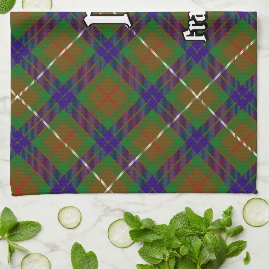 Clan Fraser Hunting Tartan Kitchen Towel Theedoek (Gevouwen)