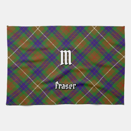 Clan Fraser Hunting Tartan Kitchen Towel Theedoek (Horizontaal)