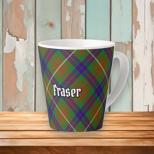 Clan Fraser Hunting Tartan Latte Mok