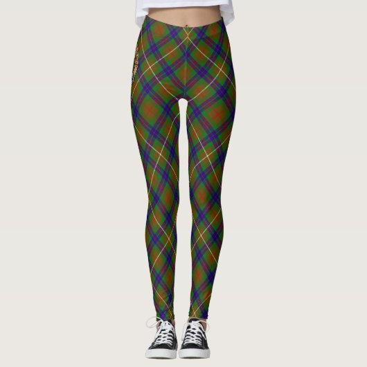 Clan Fraser Hunting Tartan Leggings (Voorkant)