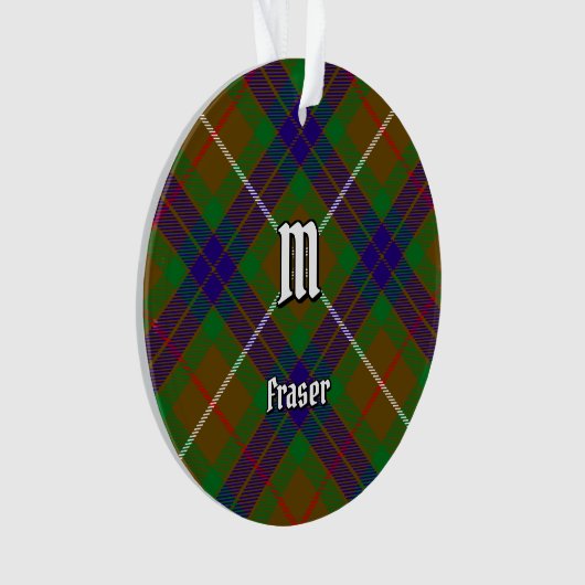 Clan Fraser Hunting Tartan Ornament (voorkant)