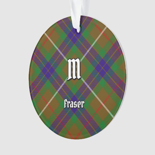 Clan Fraser Hunting Tartan Ornament (voorkant)